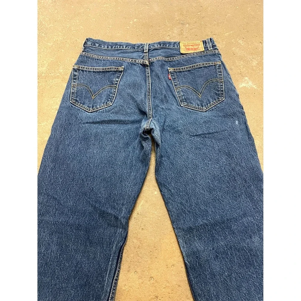 Vintage Levi's 550 Straight Leg Jeans Men 36x34 Blue Denim Relaxed Fit High Rise